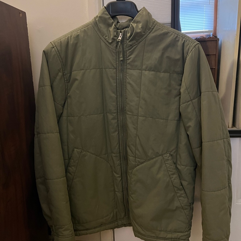 Old Navy Men's Olive Green Quilted Jacket